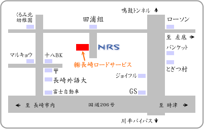 ���胍�[�h�T�[�r�X�@�A�N�Z�X�n�}